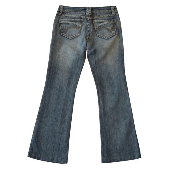 Y2K Milan Low Rise Flared Leg Jeans Stonewashed – Size 0 - Picture 3 of 4